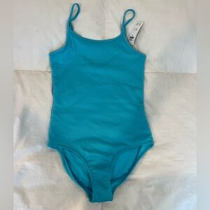 Girls Abercrombie & Fitch - Ribbed One Piece Swimsuit - Aqua/Teal - Size 13/14